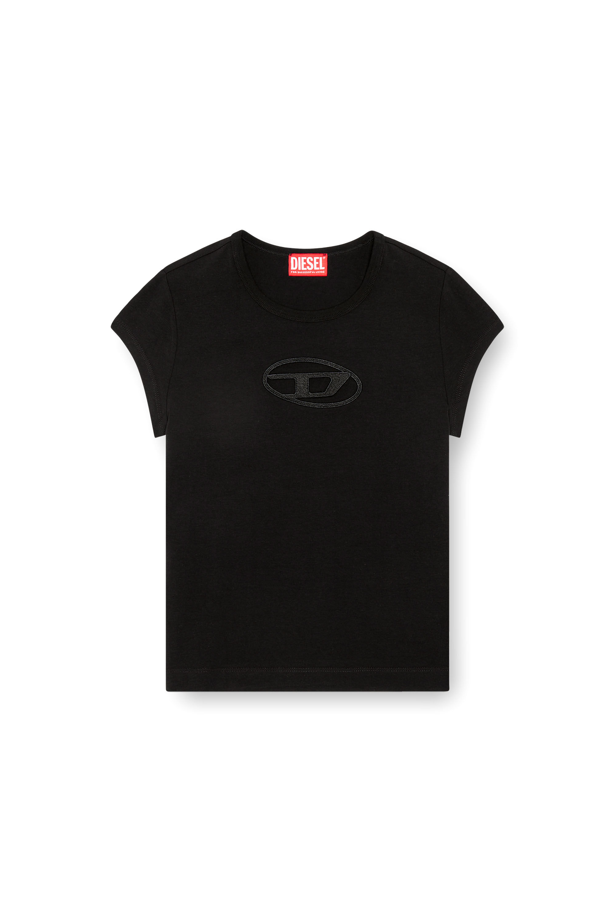 T-ANGIE｜ウィメンズ｜ロゴTシャツ ｜ブラック｜ディーゼル（DIESEL