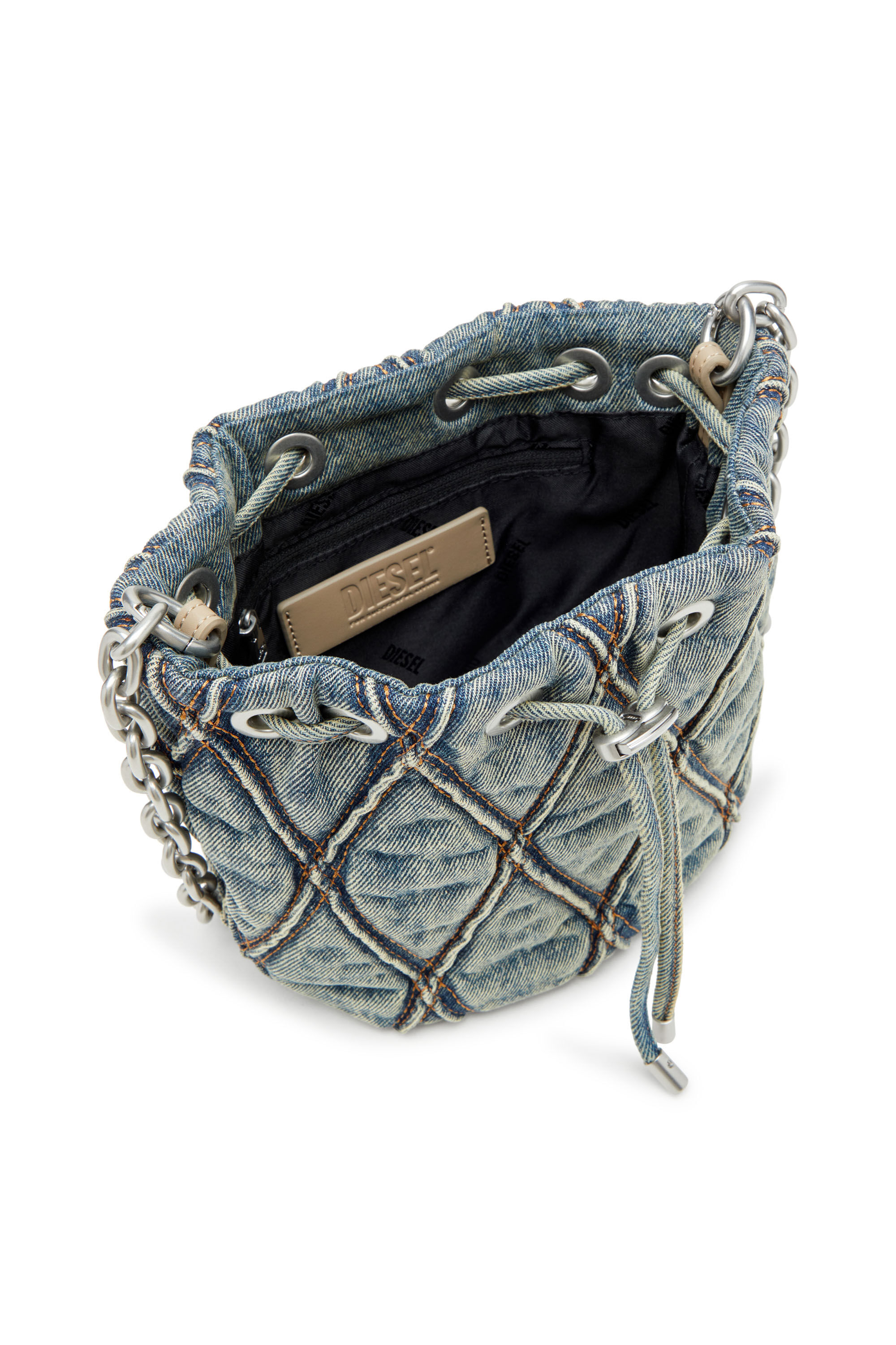 CHARM-D BUCKET S バケットバッグ S｜ブルー｜ウィメンズ｜DIESEL