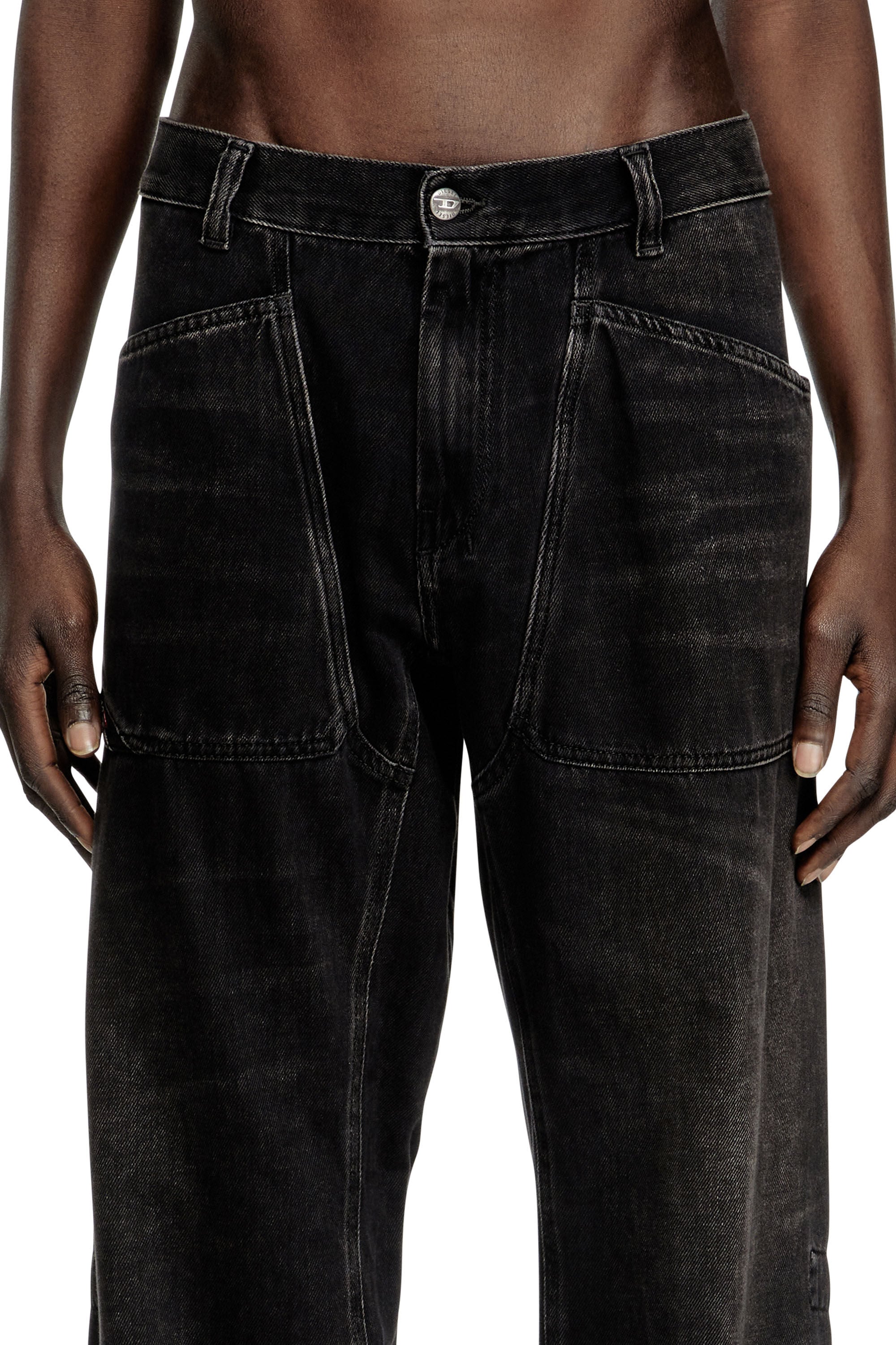 Relaxed Jeans - D-Zeta | ブラック/ ダークグレー | メンズ | DIESEL