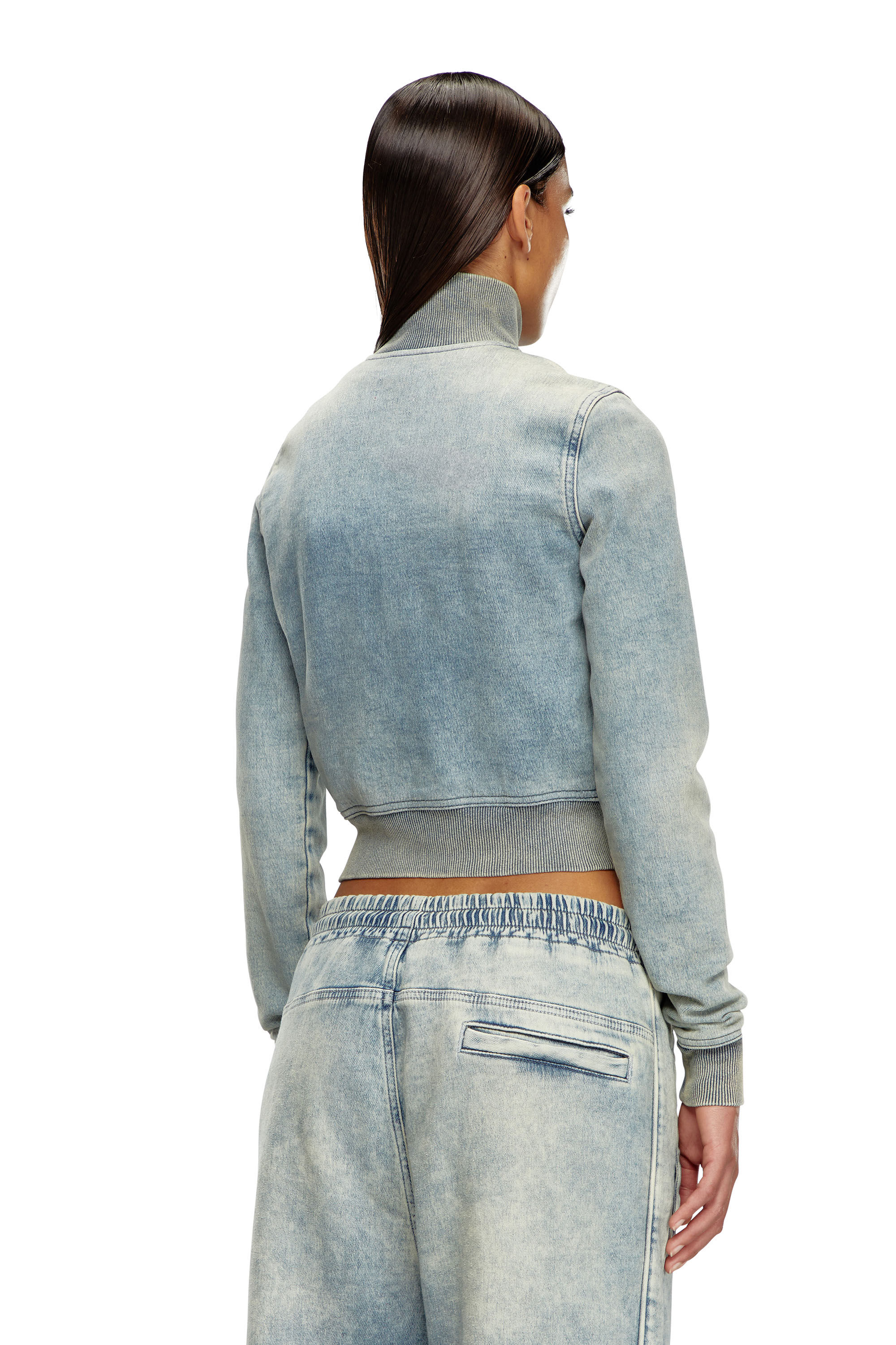 D-EMY TRACK Zip sweatshirt in Track Denim｜ブルー｜ウィメンズ｜DIESEL