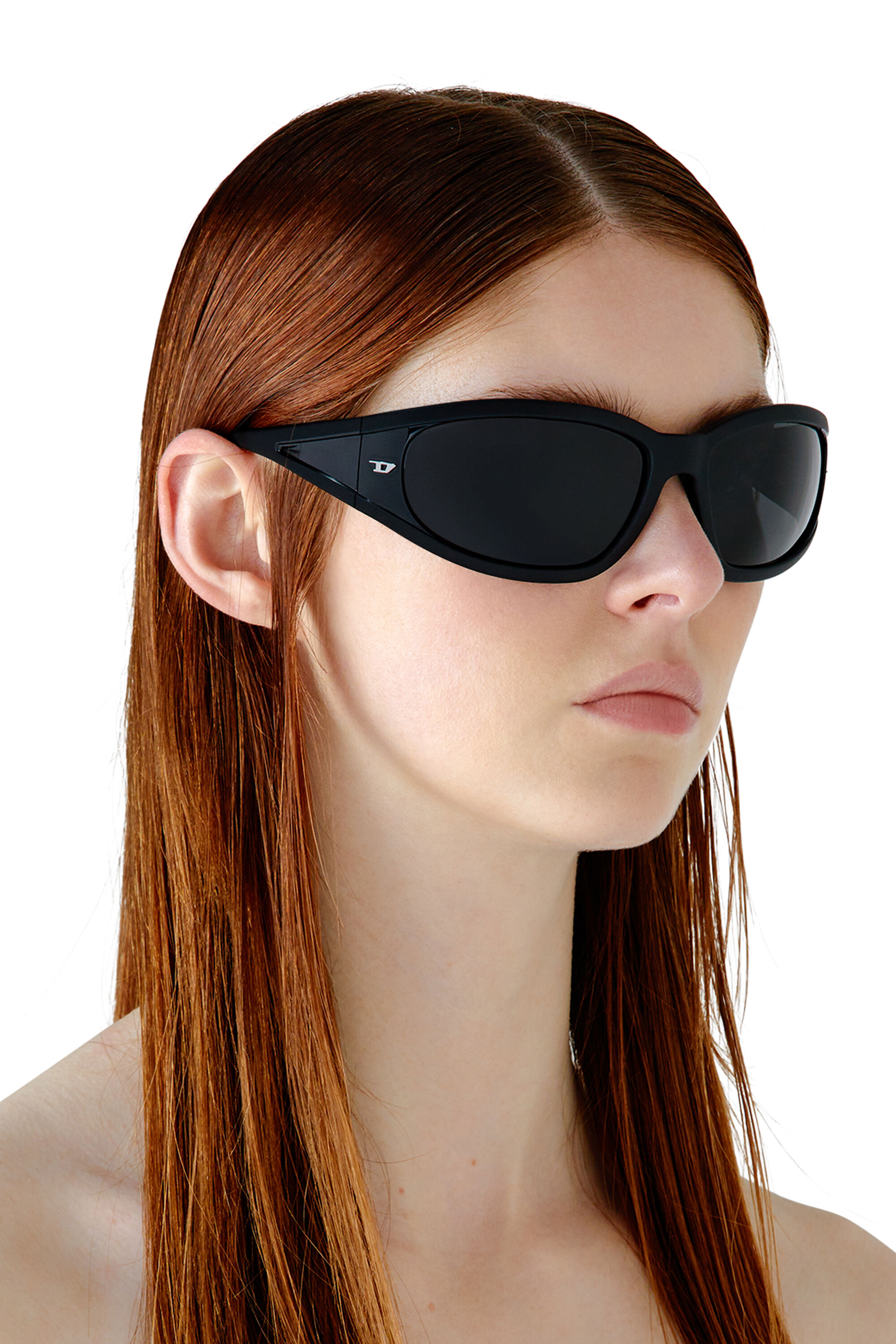 0DL3002 Rectangular sunglasses in acetate｜ブラック｜ウィメンズ