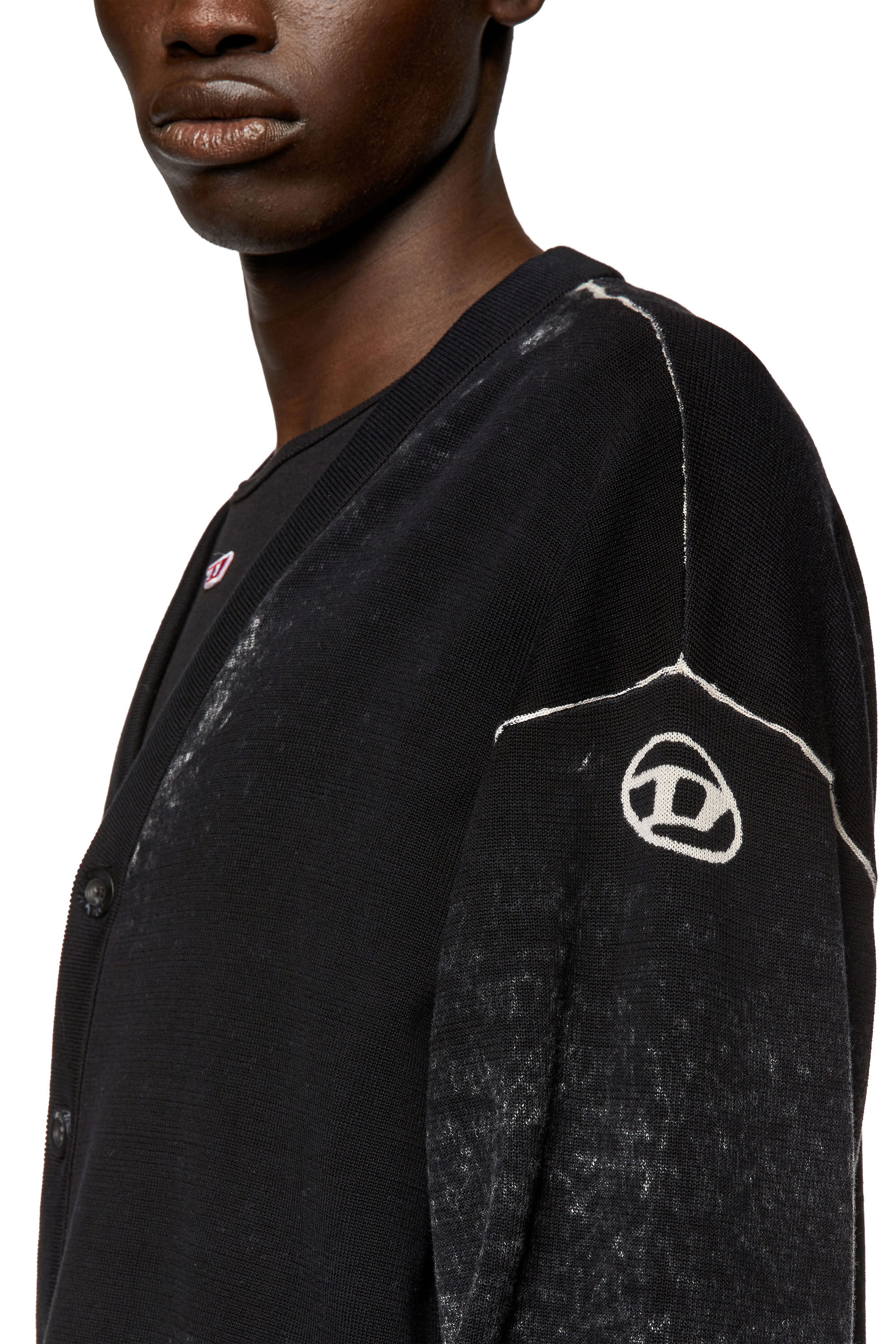 K-LARENCE-CARDIGAN-B ニット カーディガン｜ブラック｜メンズ｜DIESEL