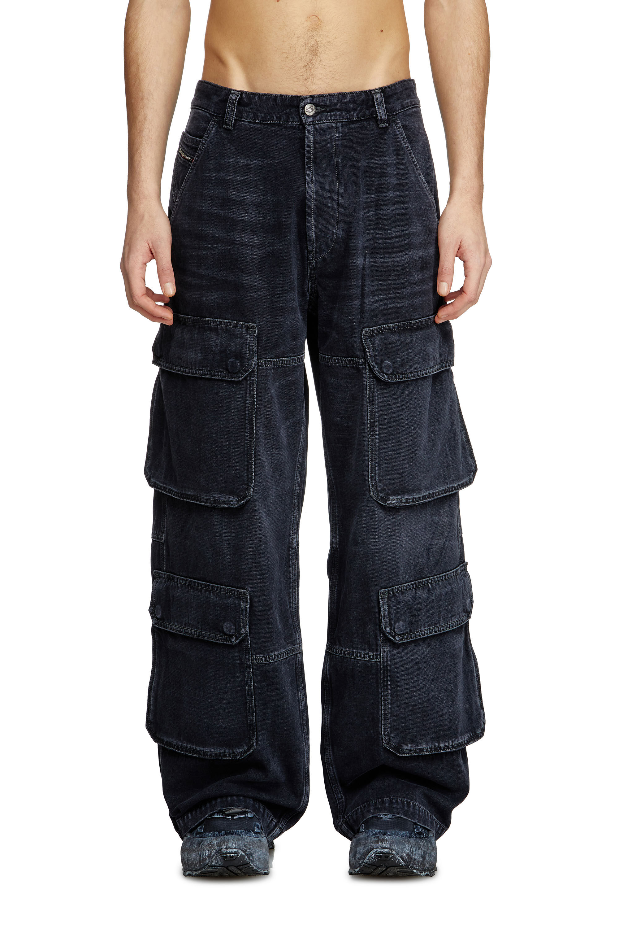 Relaxed Jeans - D-Touch | ブラック/ ダークグレー | メンズ | DIESEL