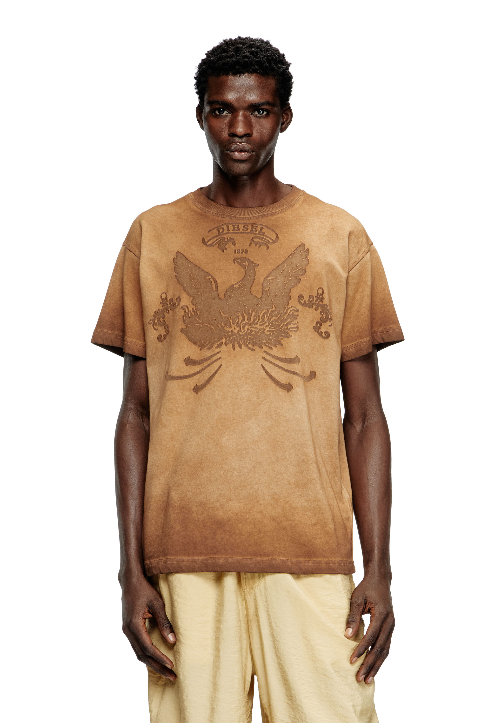 T-NORM-T9 Tシャツ｜ブラウン｜メンズ｜DIESEL