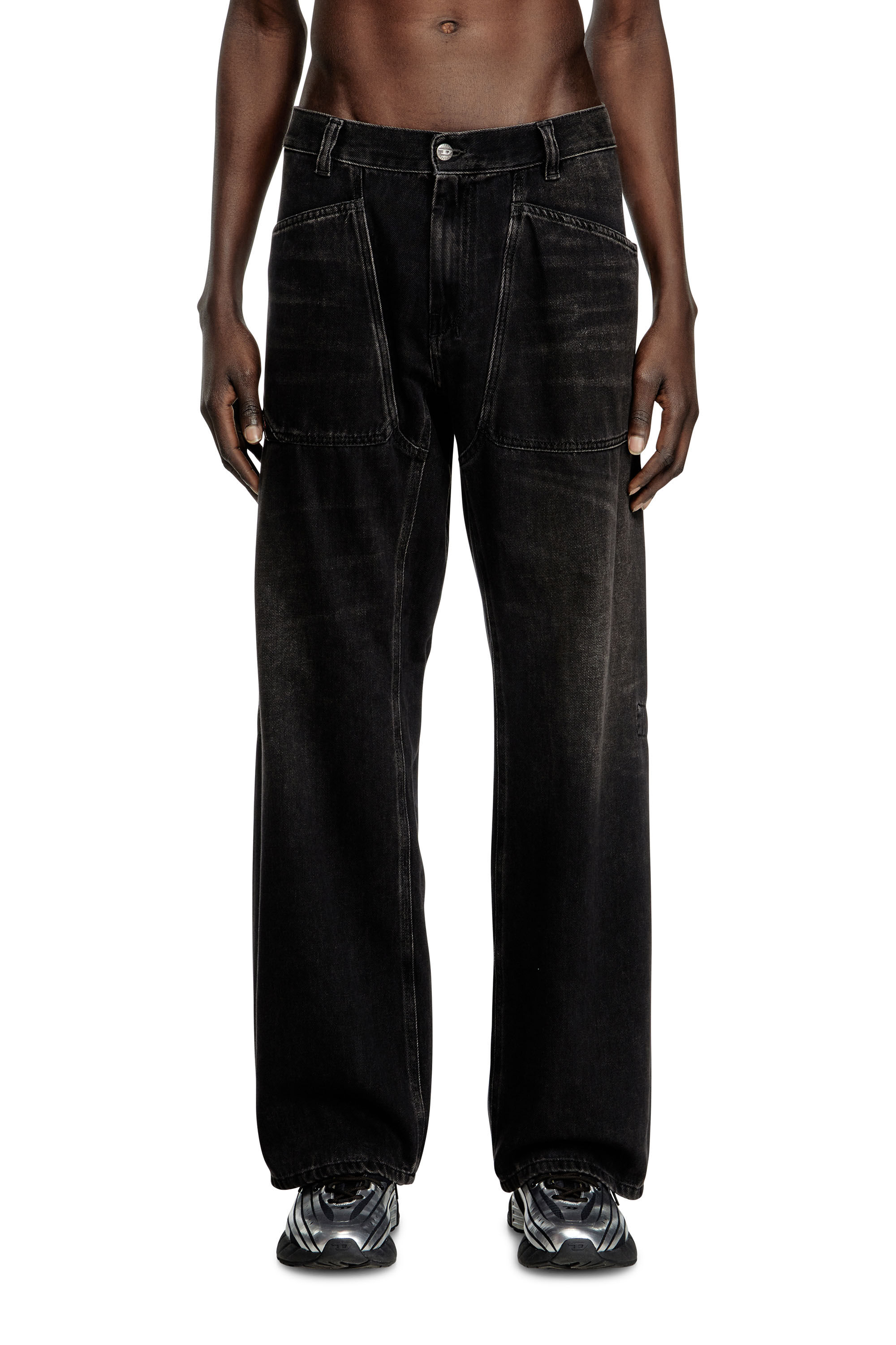 Relaxed Jeans - D-Zeta | ブラック/ ダークグレー | メンズ | DIESEL
