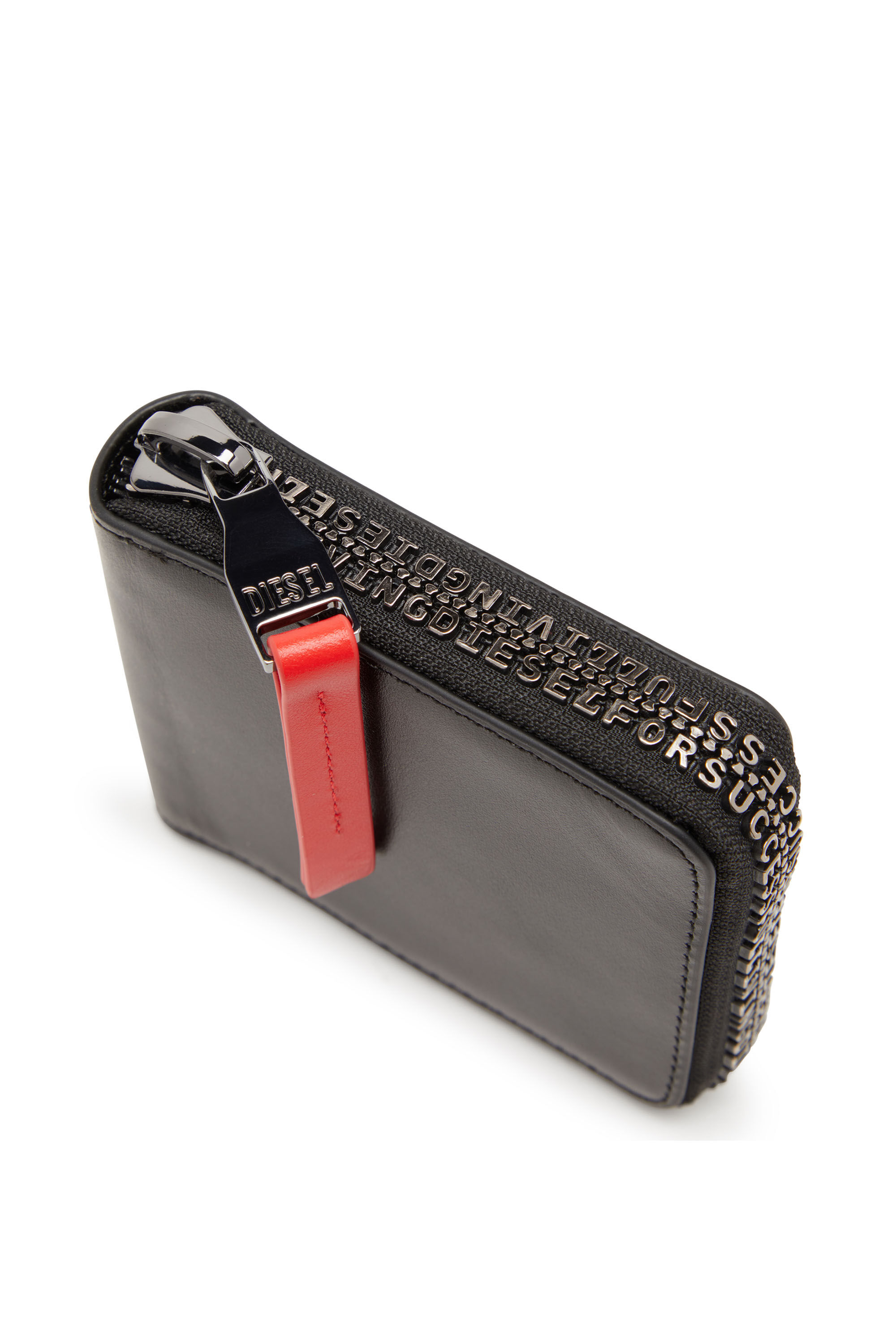 ZIP-D BI-FOLD COIN ZIP XS Leather zip wallet with logo zip