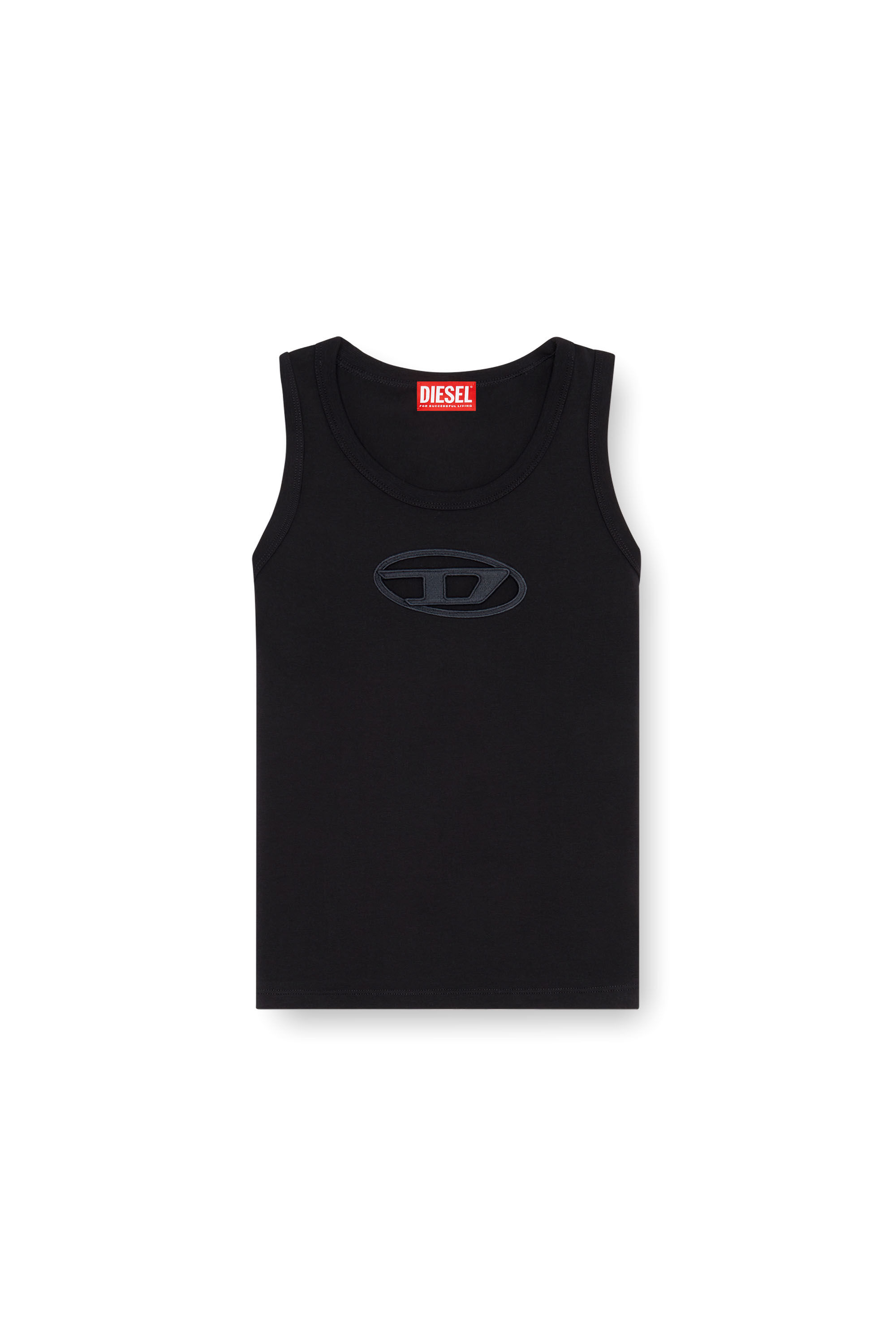 T-LYNYS-OD Tank top with cut-out Oval D logo｜ブラック｜ウィメンズ