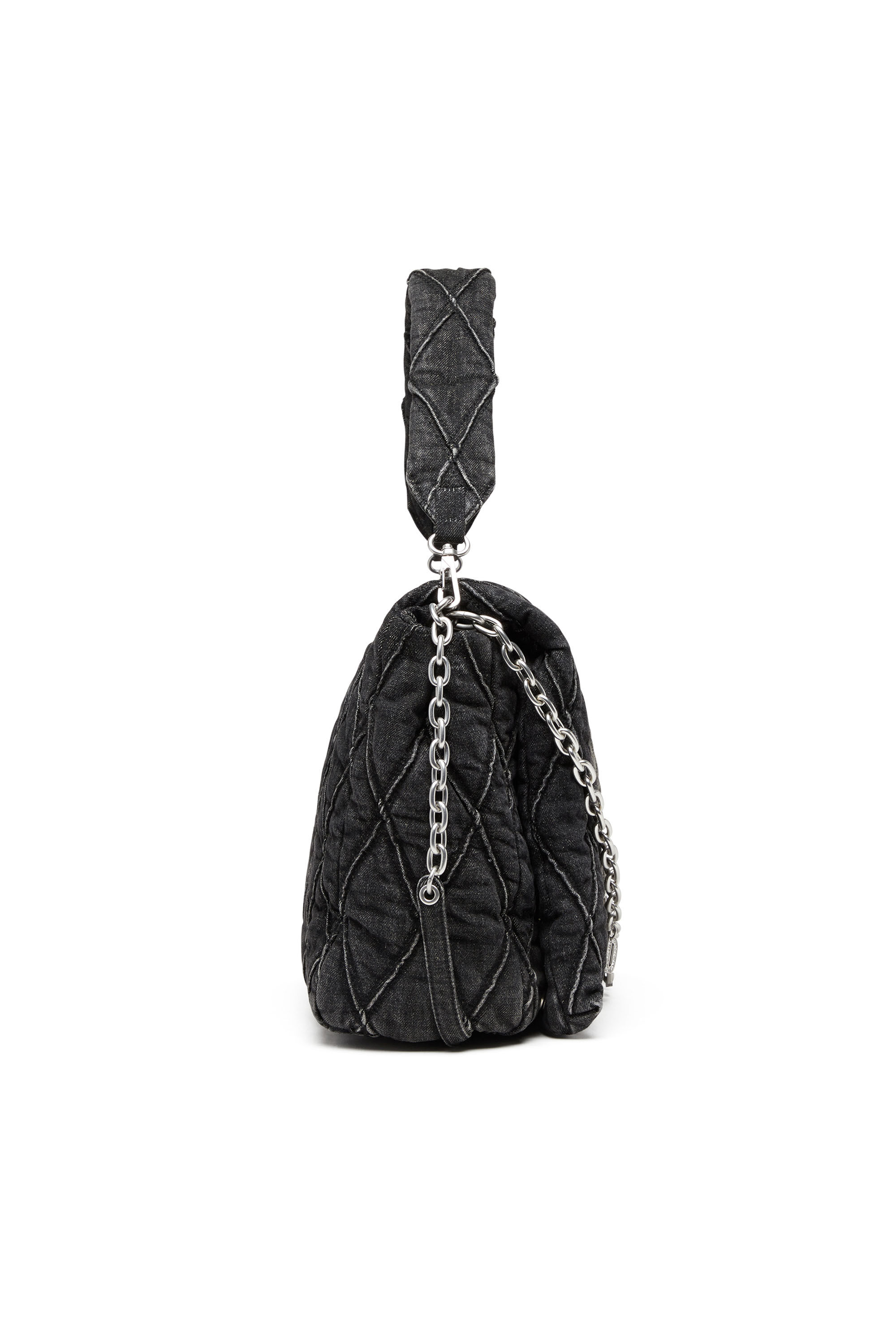Diesel ウィメンズ バッグ Charm-D Shoulder L bag キルト デニム