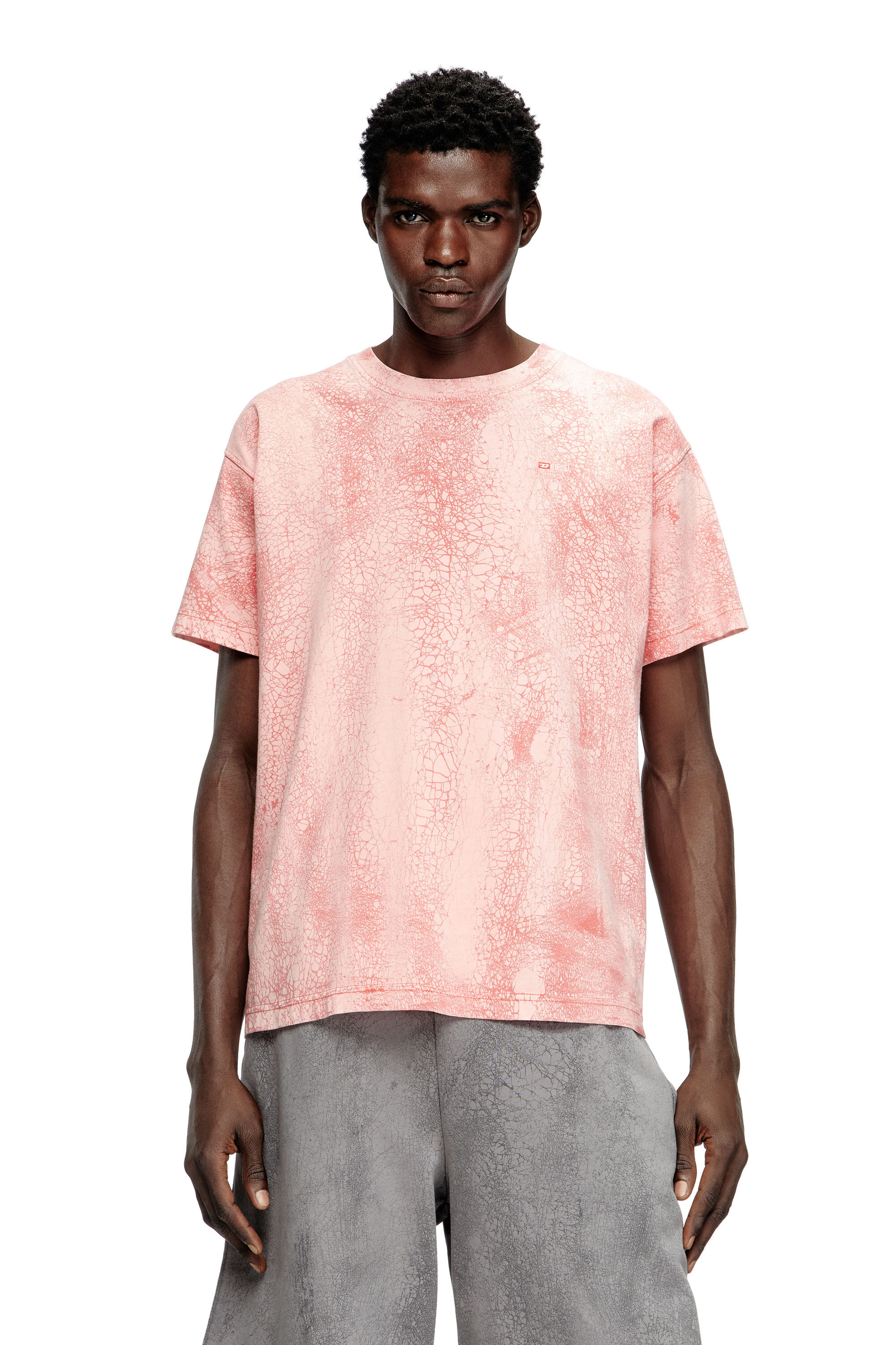 T-NORM-T8 Tシャツ｜ピンク｜メンズ｜DIESEL