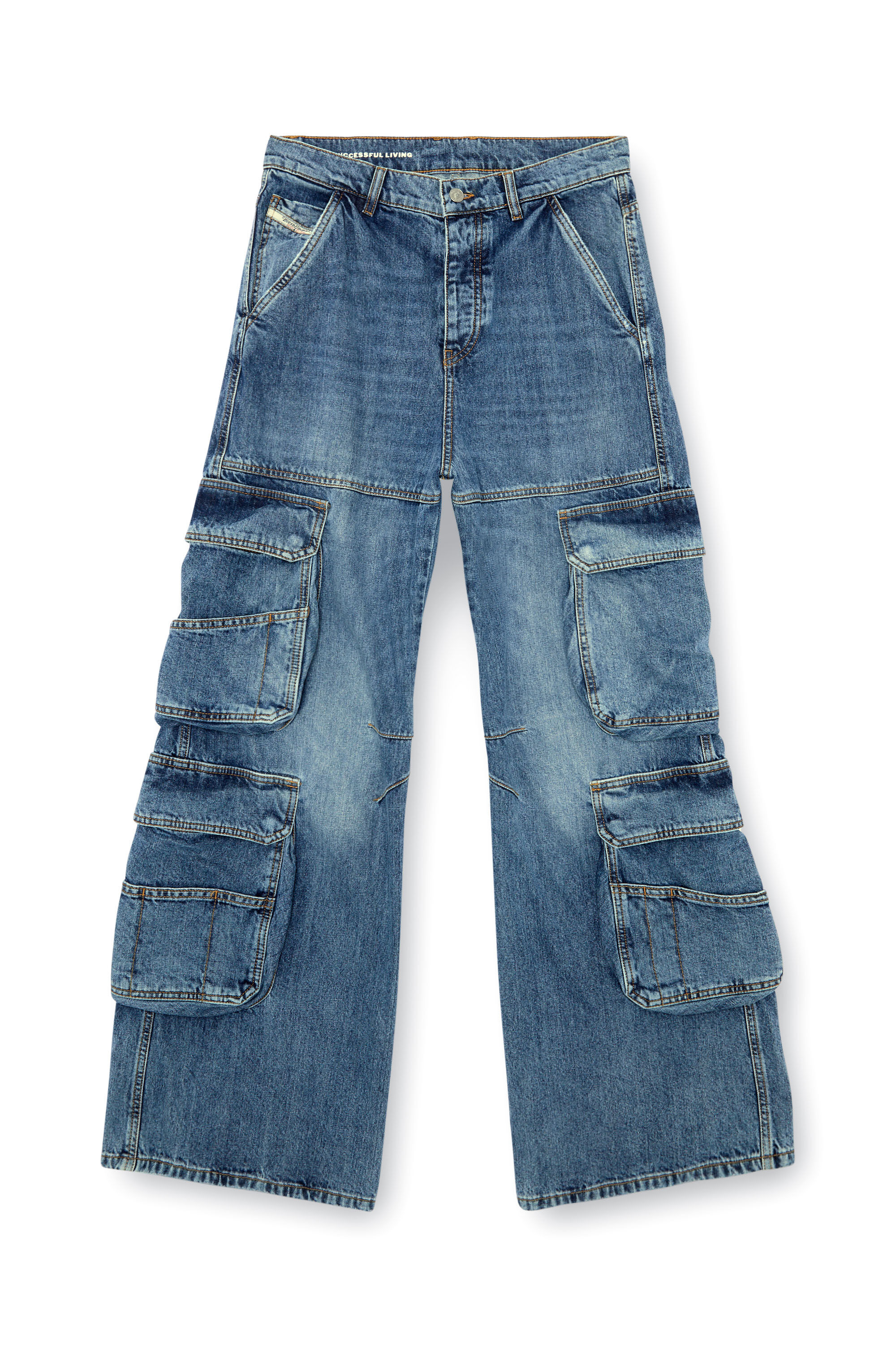 Diesel ウィメンズ デニム 1996 D-Sire ポケット付き カーゴ ジーンズ