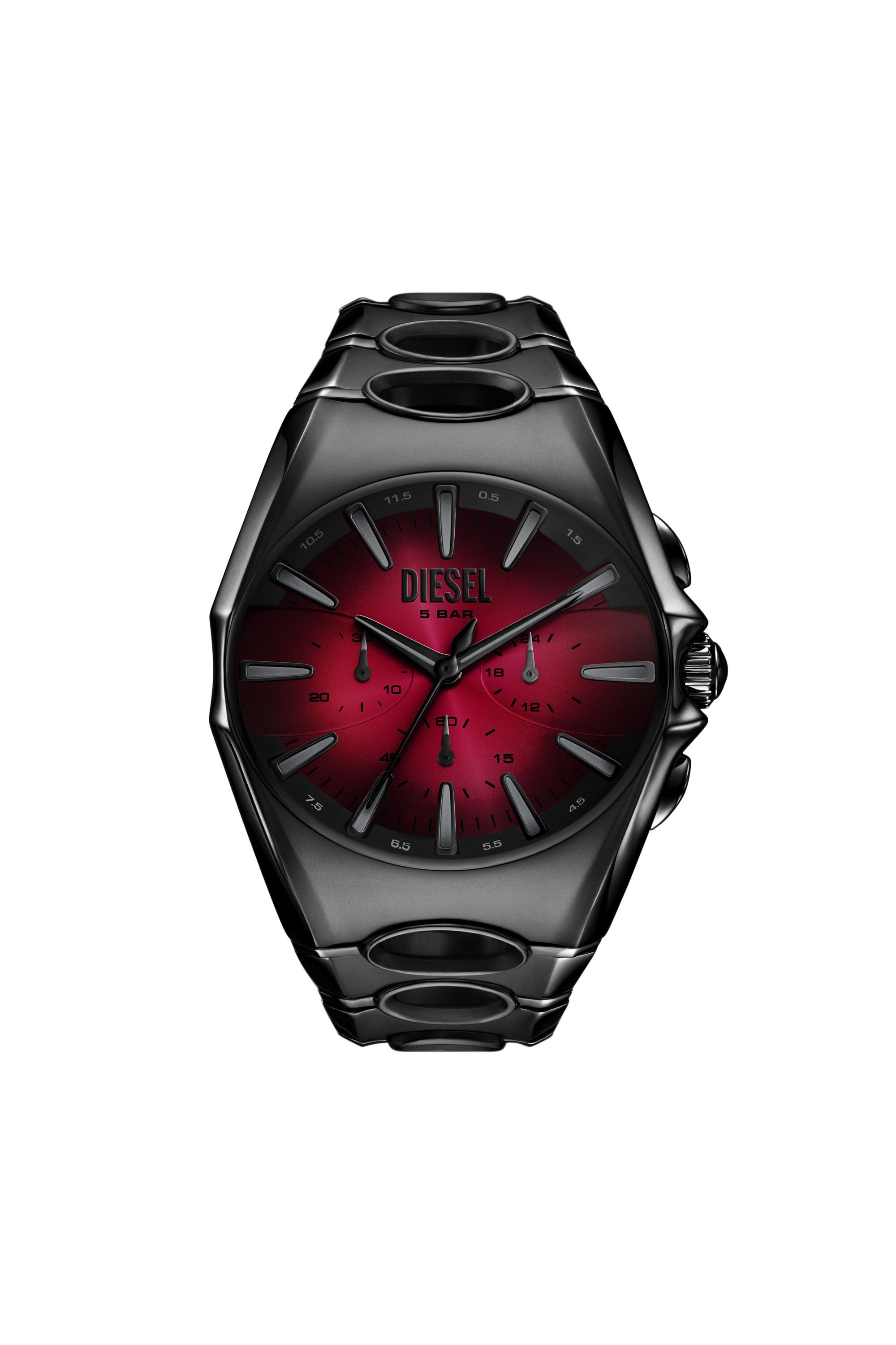 DZ4696 WATCH D-Curve black stainless steel watch｜ブラック｜メンズ
