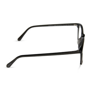 Jaxson XL Round Glasses | Black Smoke Crystal | Diff Eyewear