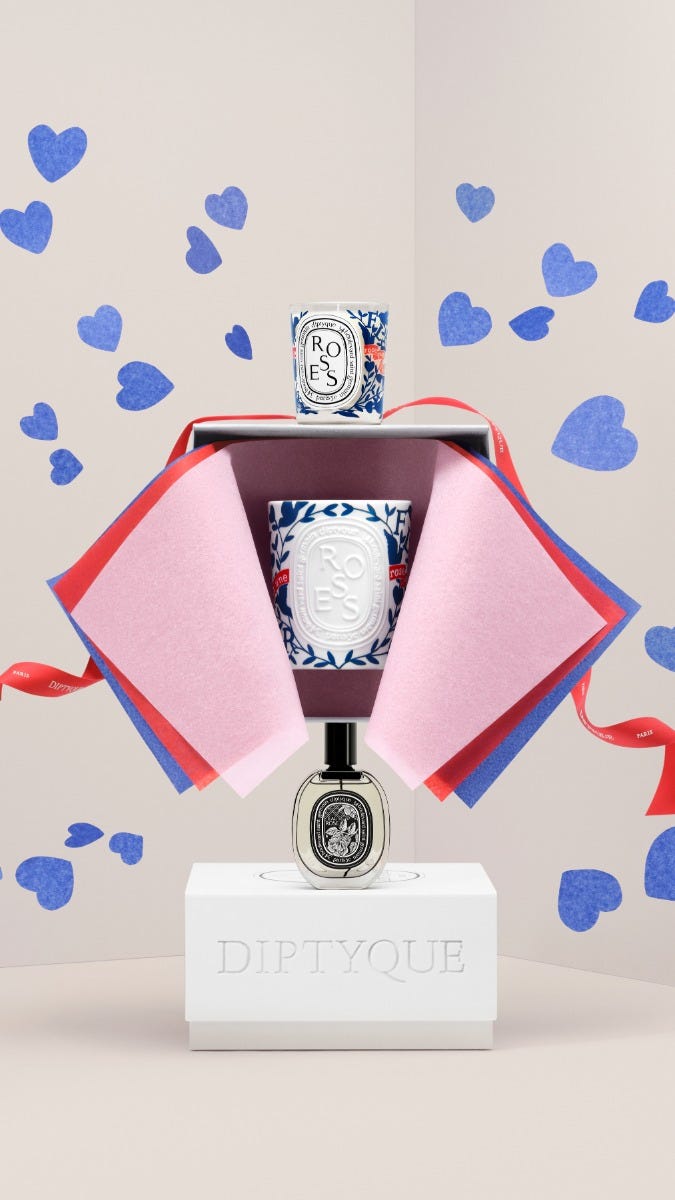 限定版 Roses（ローズ） - ラージキャンドル | Diptyque Paris