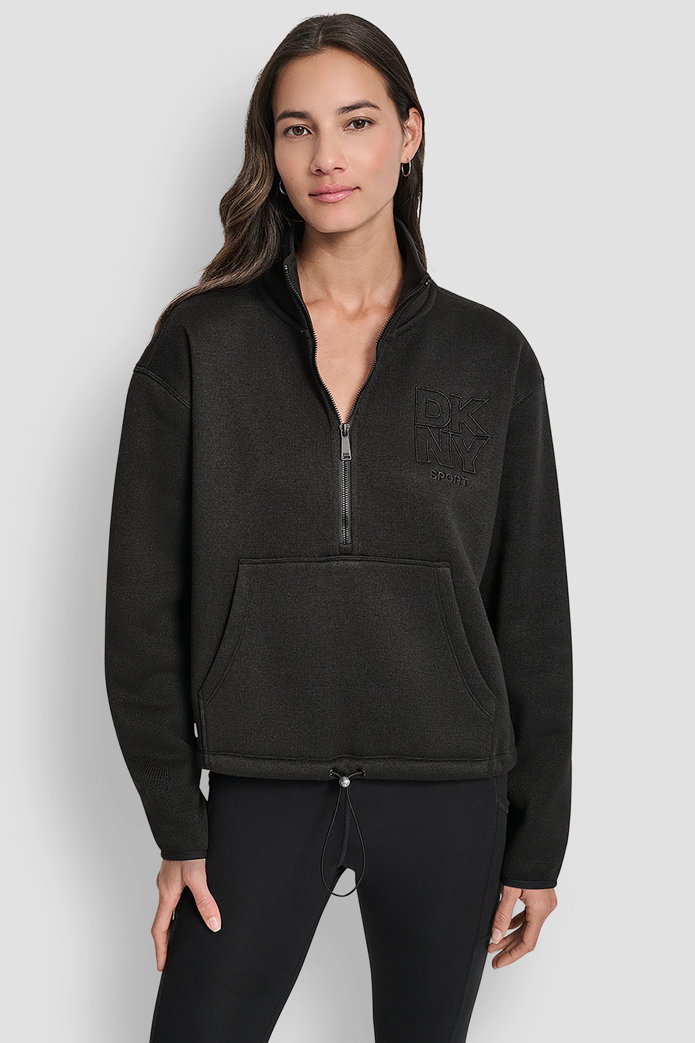 Half Zip Logo Pullover | Sweatshirt | DKNY