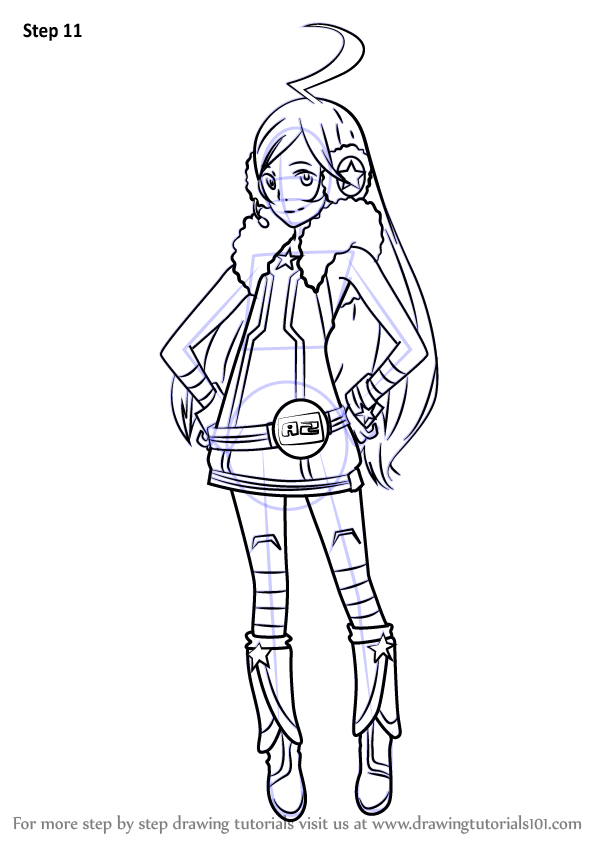 How to Draw SF-A2 miki from Vocaloid (Vocaloid) Step by Step