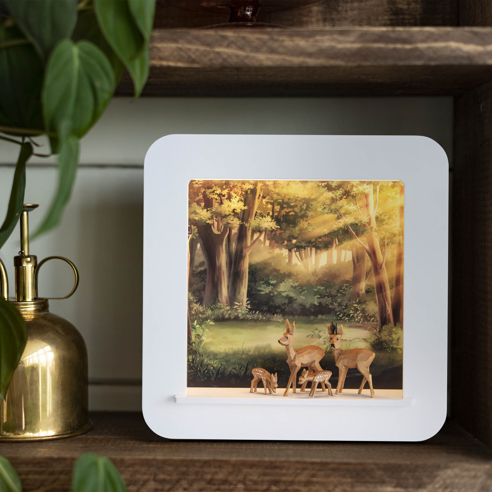 wooden frame LED for batteries | Dregeno - Seiffener Originale