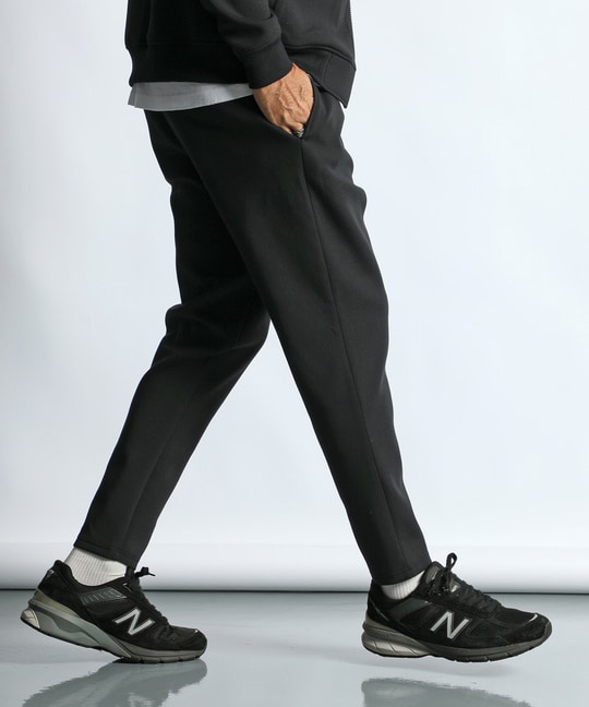 BLACK LABEL〕：セットアップ ダンボールニット テーパードパンツ