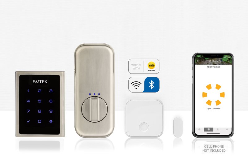 Hamden Grip Set with EMPowered Smart Lock | Emtek