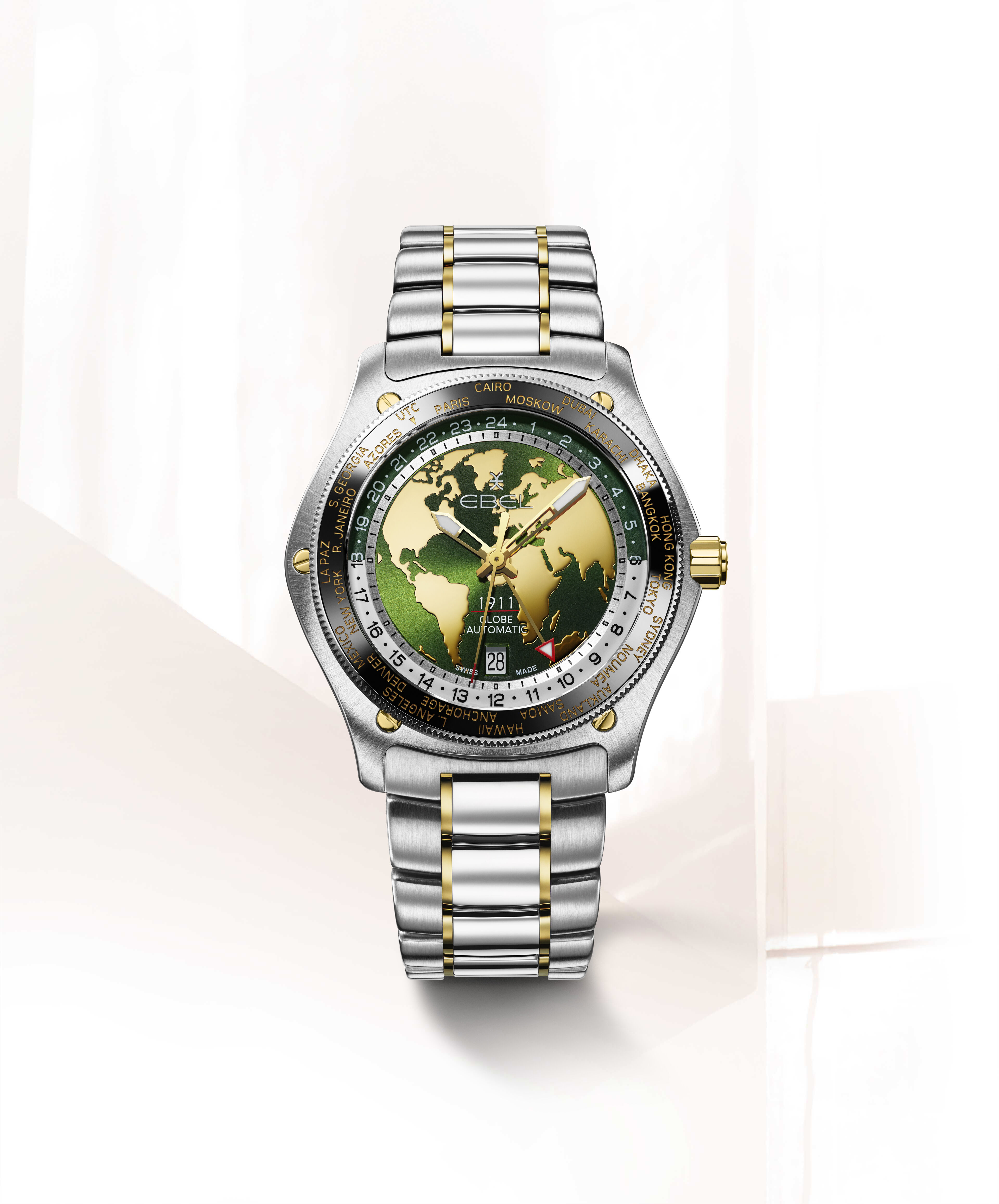 EBEL | Men's watch EBEL 1911, stainless steel and 18k yellow gold
