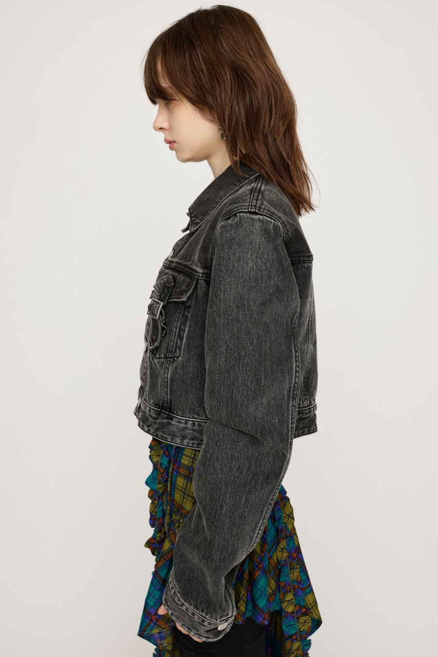 SLY | OVER DYE COMPACT DENIM ジャケット (デニムジャケット ) |SHEL