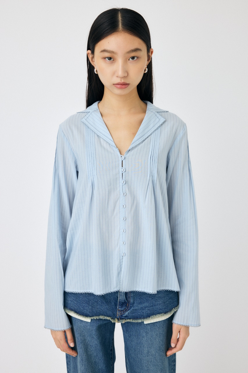 MOUSSY | COTTON PINTUCK ブラウス (シャツ・ブラウス ) |SHEL'TTER