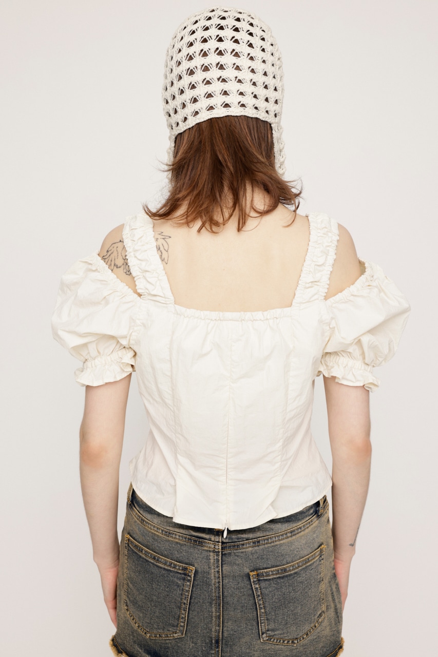 SLY | SHOULDER OPEN SQ PUFF トップス (シャツ・ブラウス ) |SHEL
