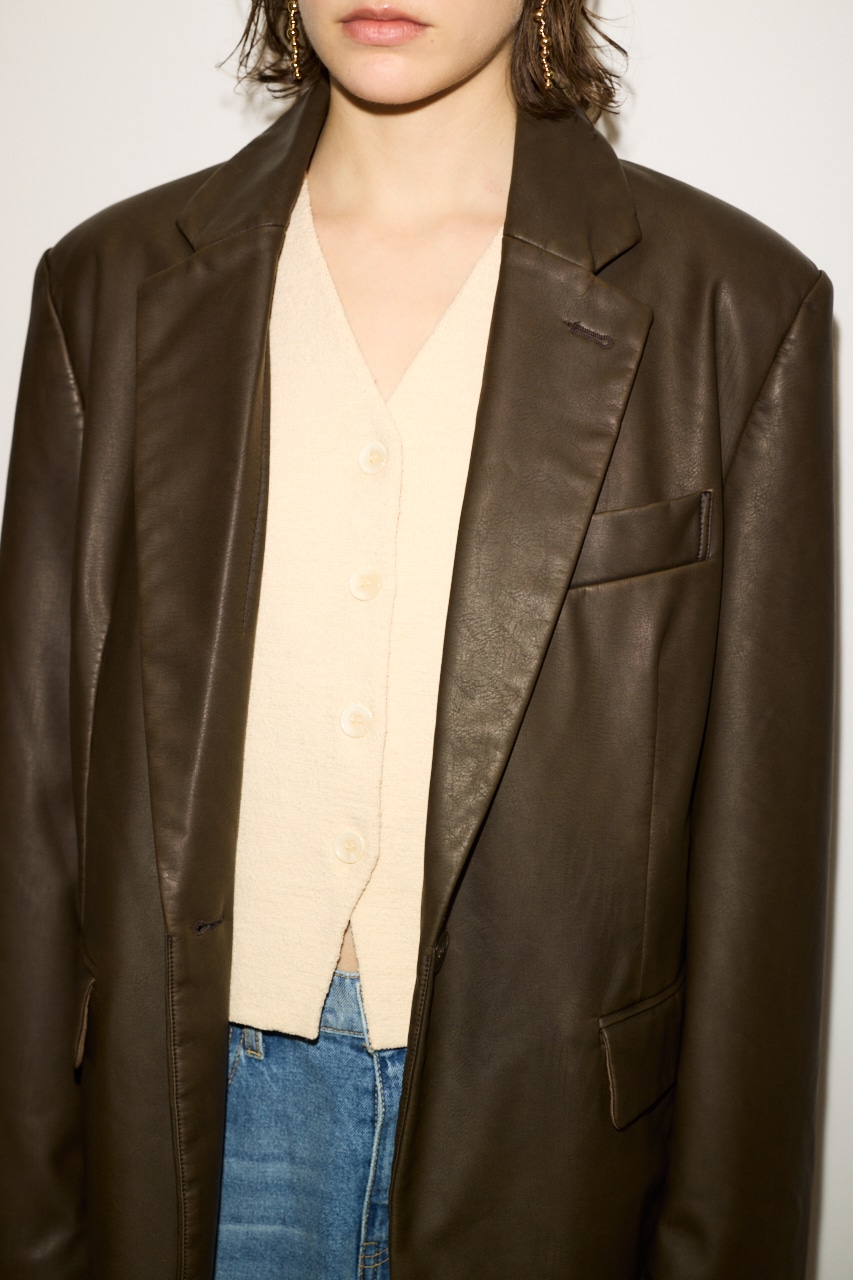 THROW by SLY | 【THROW】F／LEATHER BOXY ジャケット (ジャケット
