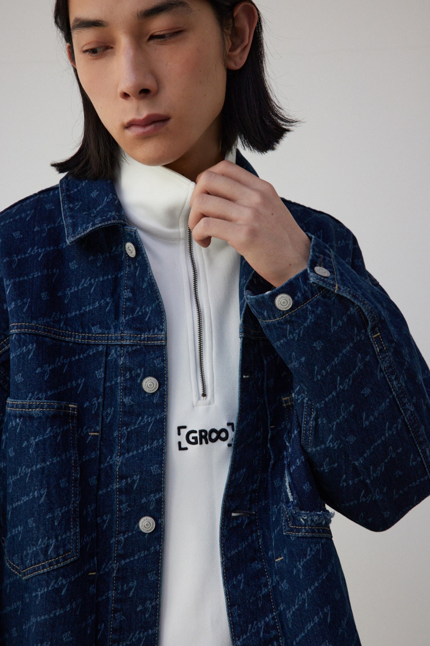 AZUL BY MOUSSY | AZUL DENIMロゴプレートジャケット (デニム