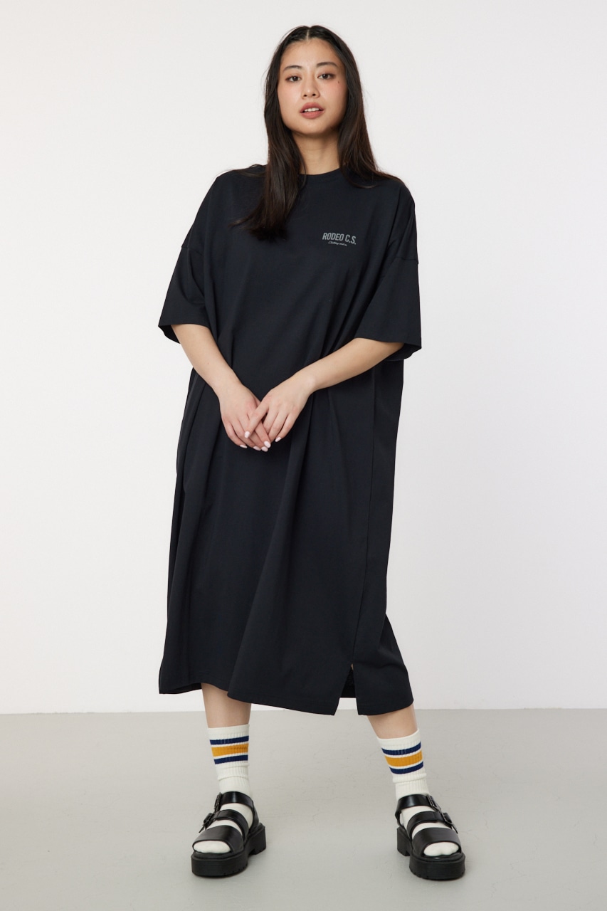 NOKO OHNO ブラックスカラップヘム ワンピース NOKO OHNO ブラック