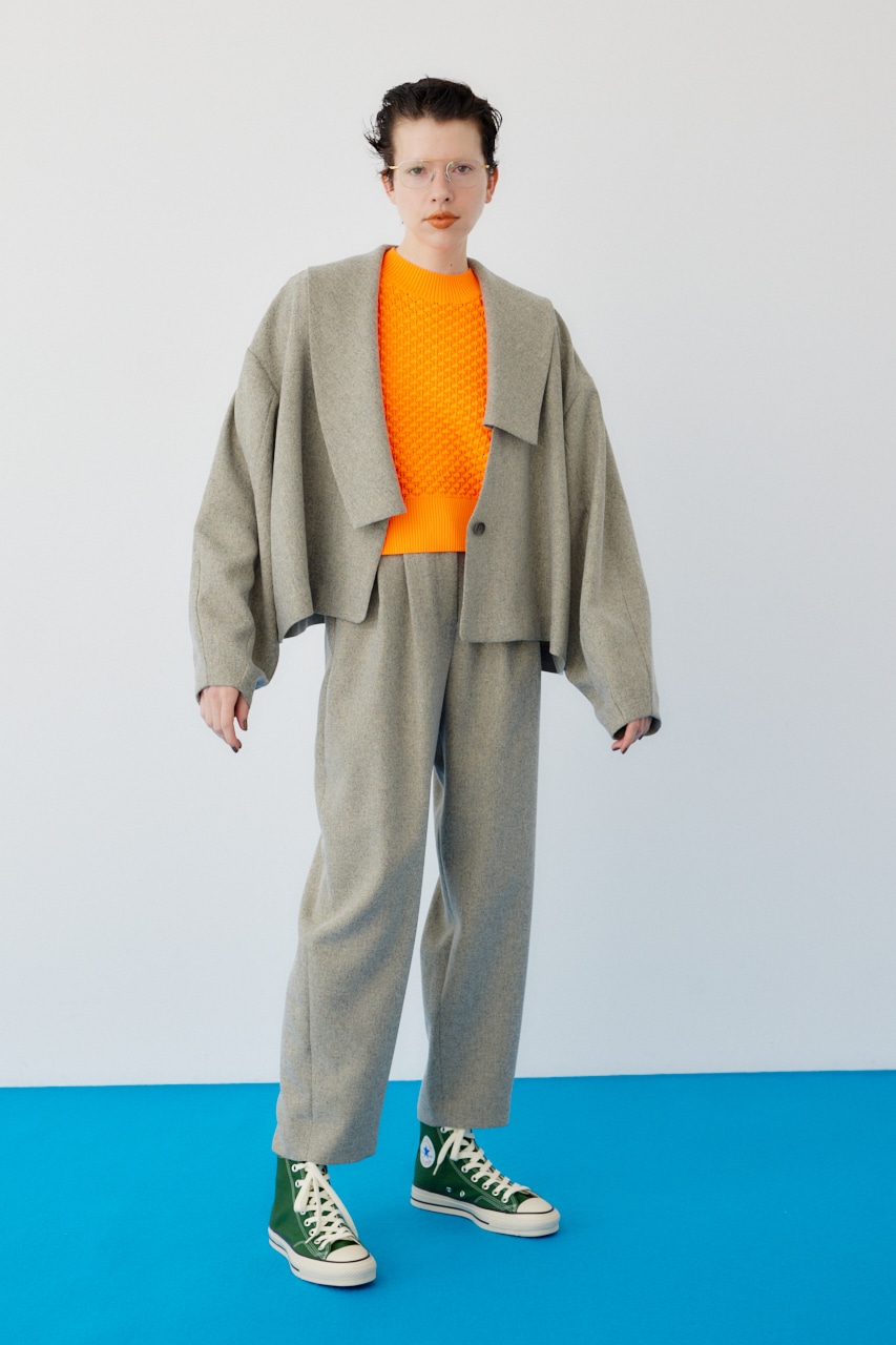 HeRIN.CYE | Asymmetry collar jacket (ジャケット ) |SHEL'TTER WEBSTORE