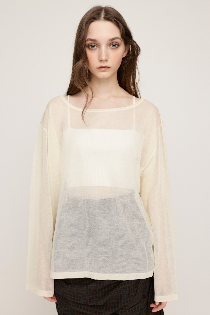 SLY | OVERSIZE SHEER トップス (ニット ) |SHEL'TTER WEBSTORE