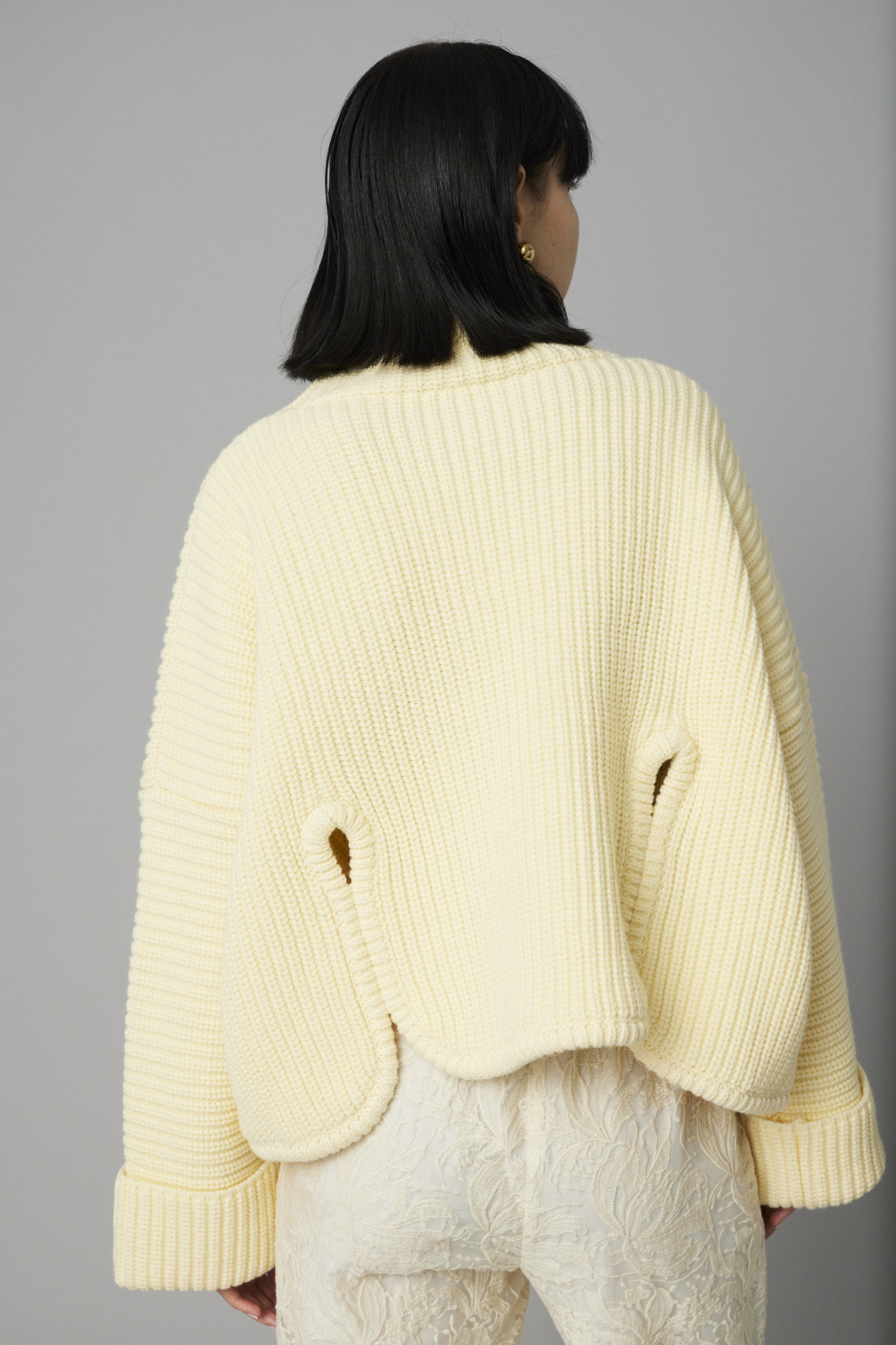HeRIN.CYE | Back random hem tops (ニット ) |SHEL'TTER WEBSTORE