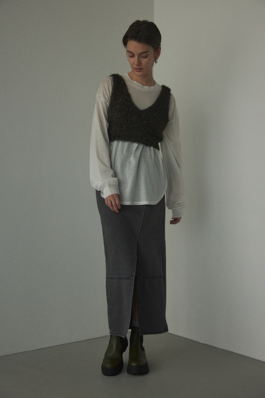 BLACK BY MOUSSY | denim wrap skirt (スカート ) |SHEL'TTER WEBSTORE