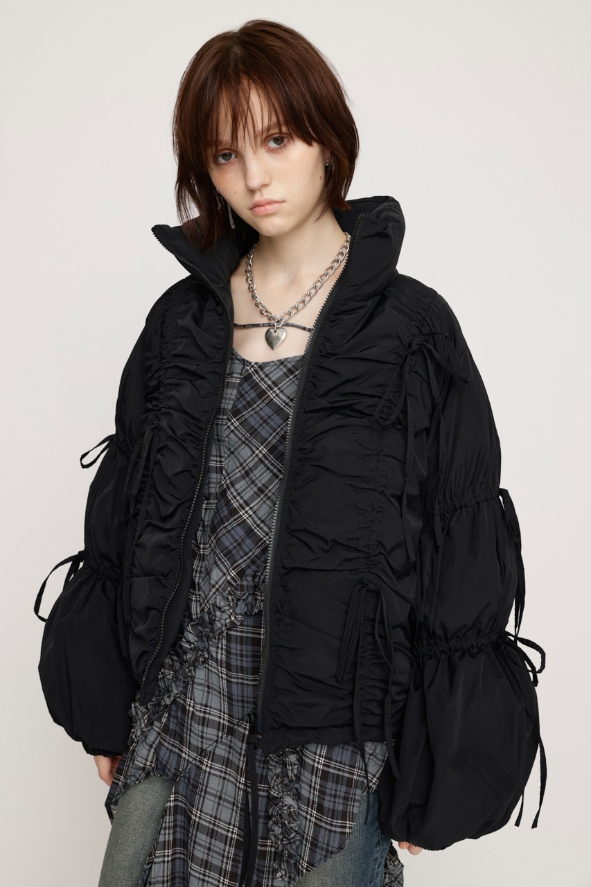 SLY | RIBBON GATHER PUFFER ジャケット (ジャケット ) |SHEL'TTER