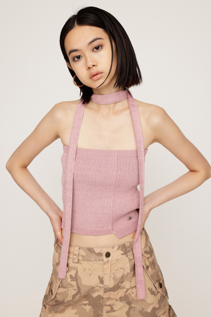 SLY | TIE SET BARE KNIT トップス (ベアトップ ) |SHEL'TTER WEBSTORE