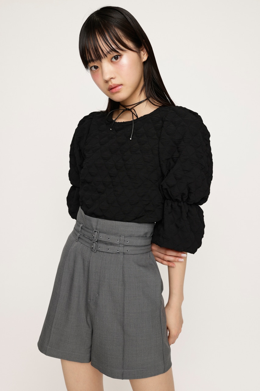 SLY | PUFF SLEEVE CUT トップス (Tシャツ・カットソー(半袖) ) |SHEL