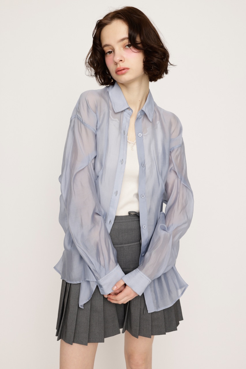 SLY | SHEER TUCKED シャツ (シャツ・ブラウス ) |SHEL'TTER WEBSTORE