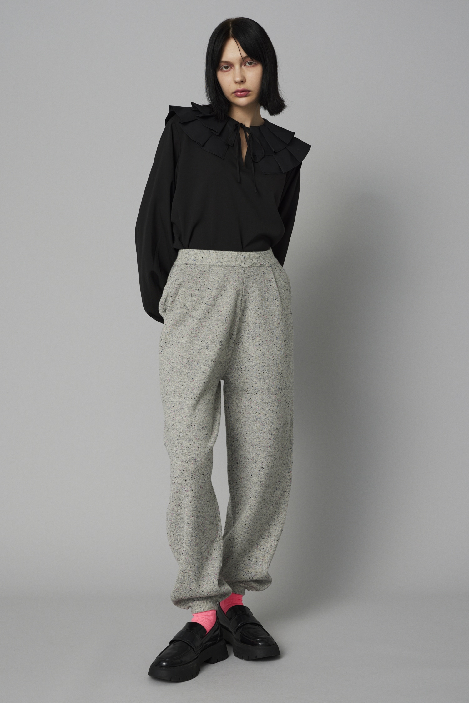 HeRIN.CYE | Nep cocoon knit pants (パンツ ) |SHEL'TTER WEBSTORE