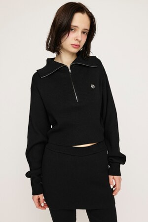 SLY | FRONT ZIP KNIT トップス (ニット ) |SHEL'TTER WEBSTORE