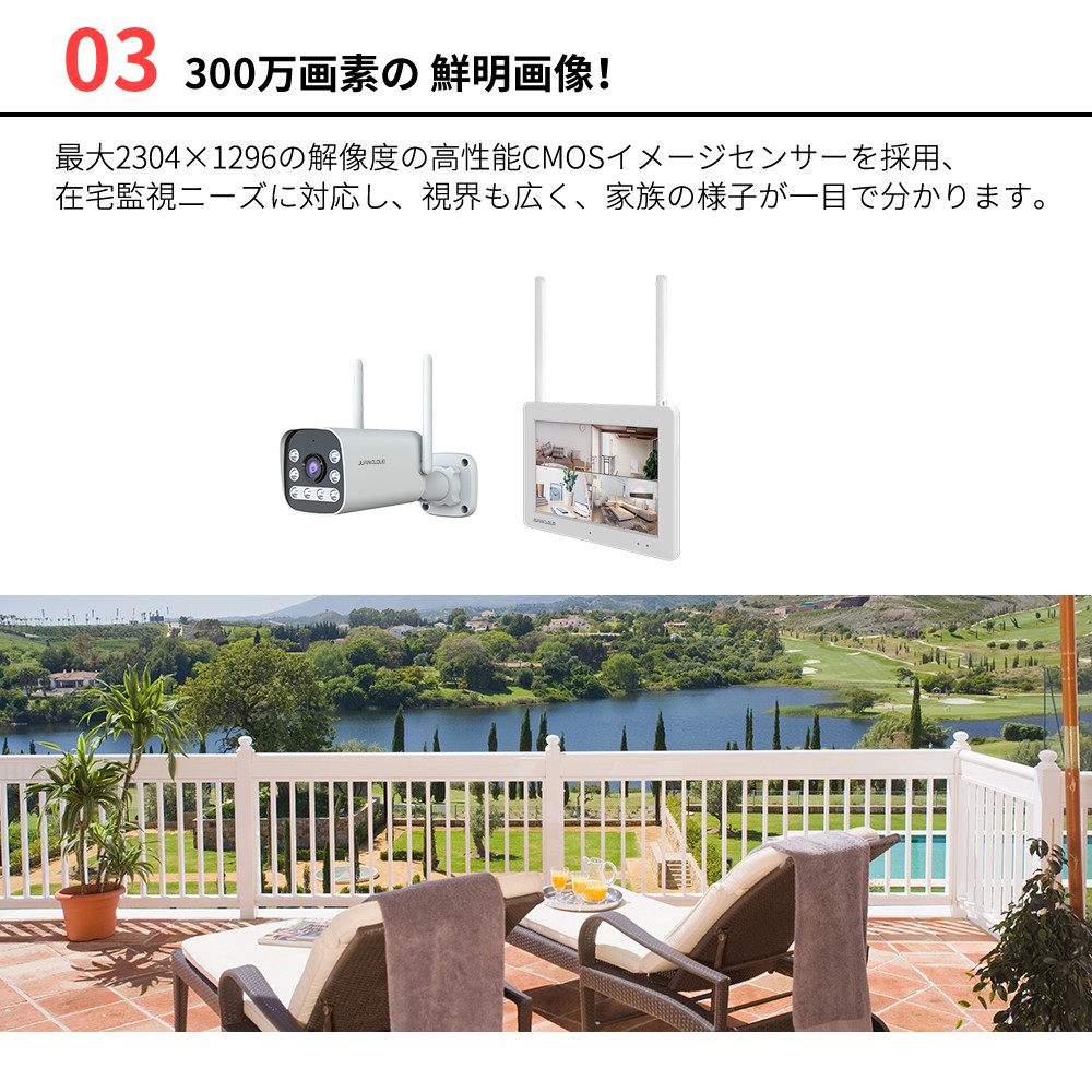 水鏡 ひかるカメラモニターセット JA-T6204-P293A-W6 ｜ エルパ