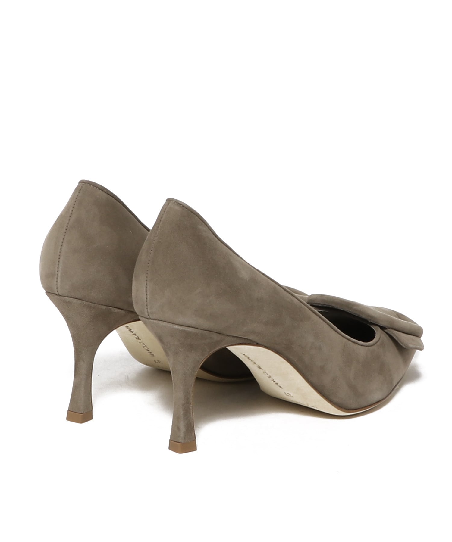 美品□MANOLO BLAHNIK【23.5】パンプス スエード グレー 【公式通販】