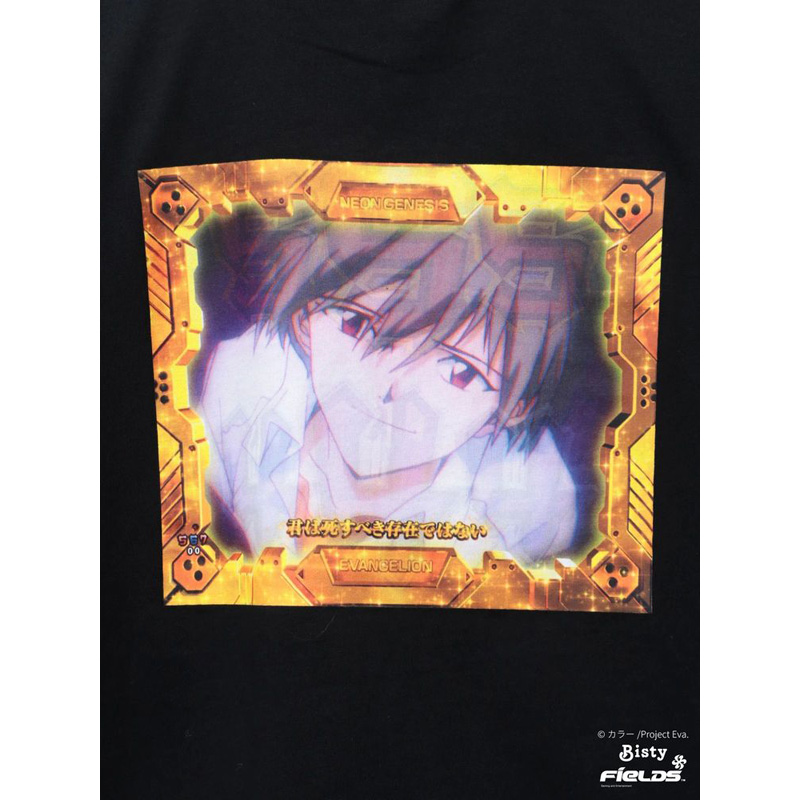 EVANGELIONxCALNAMUR】最後のシ者 ロンTEE/黒(フリーサイズ 黒