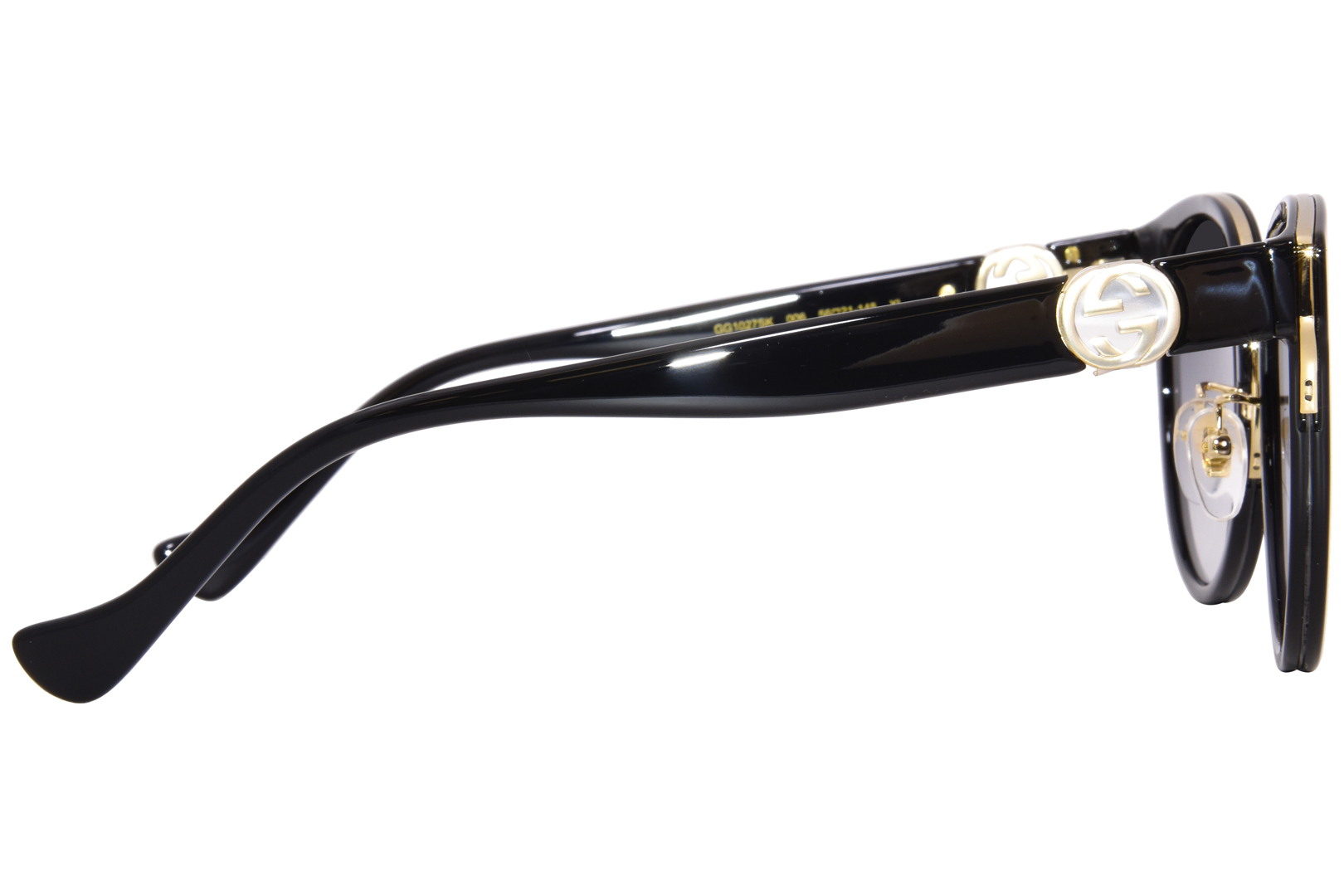 Gucci GG1027SK Sunglasses Women's Round Shape | EyeSpecs.com