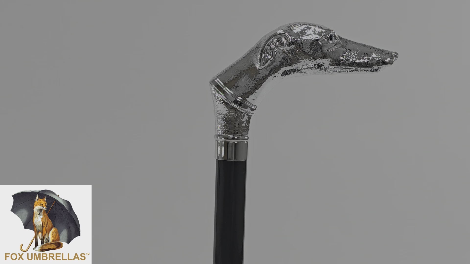 GT29 Nickel Greyhound Head – Fox Umbrellas