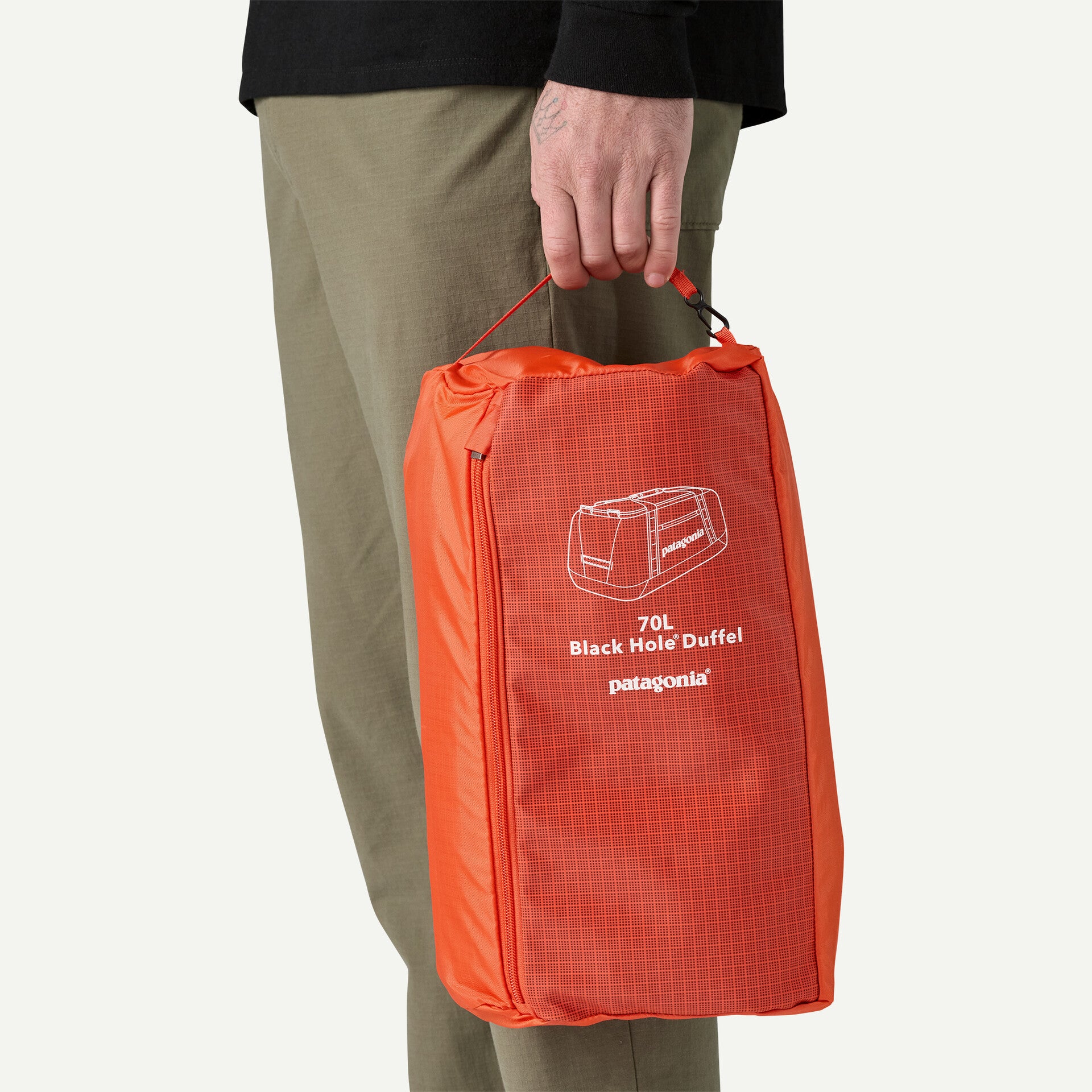 Black Hole 70L Duffel - Pollinator Orange - Forests, Tides, and