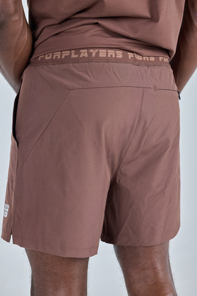 Men's Layered Shorts for Padel Tennis - Brown | Forplayers Club