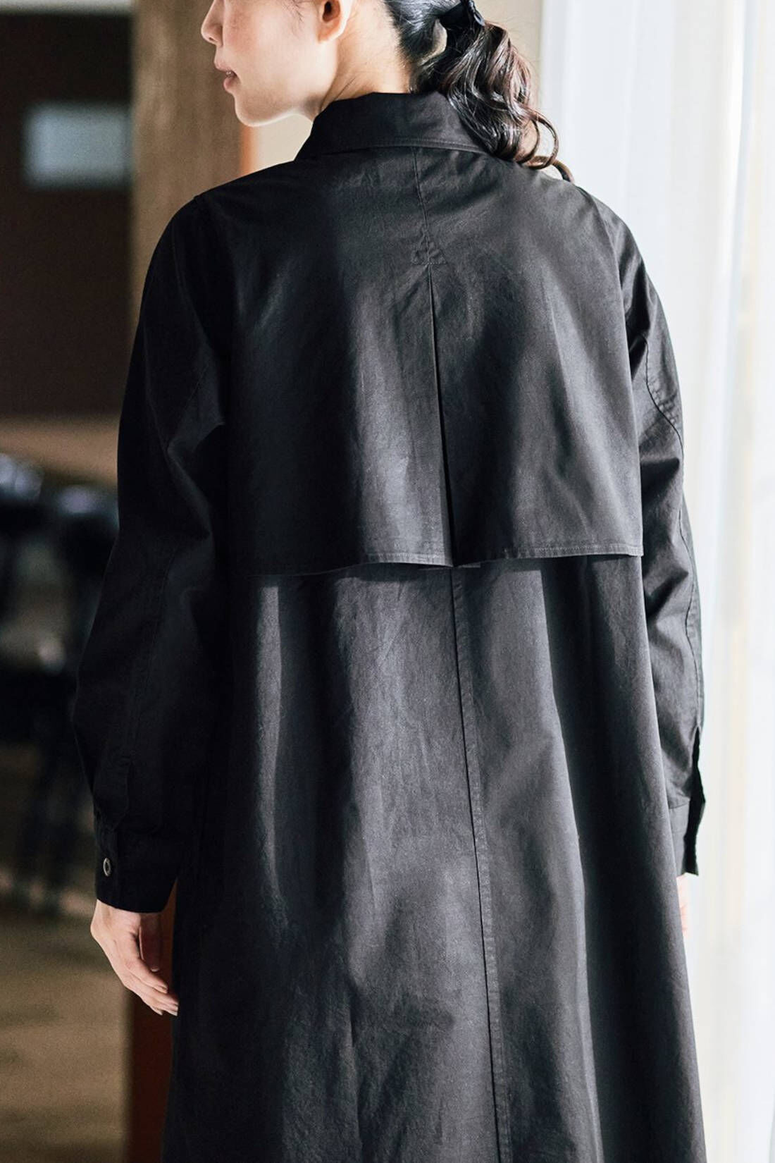 and myera トレンチコートワンピース〈黒〉｜Real Stock[リアル