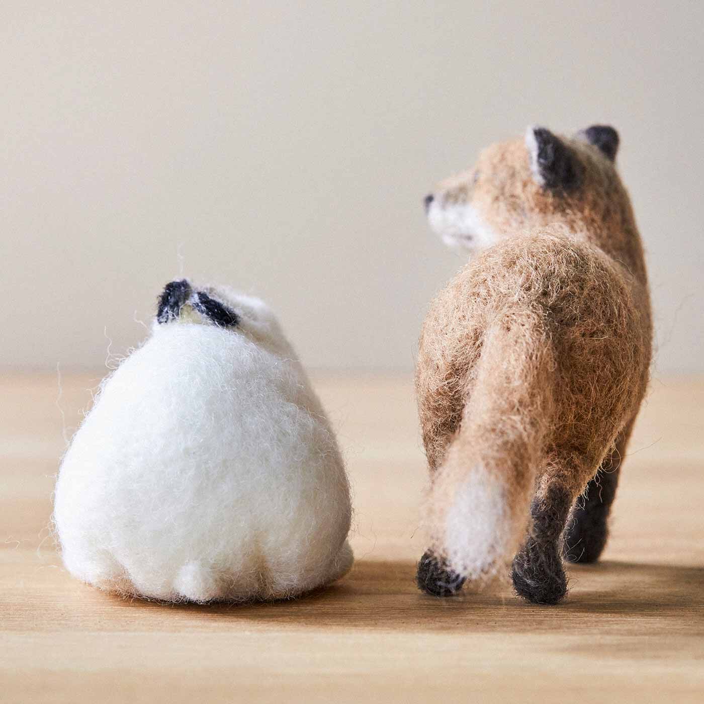 羊毛フェルトで作る 愛らしく健気な 北の小さなもふもふ動物｜Real