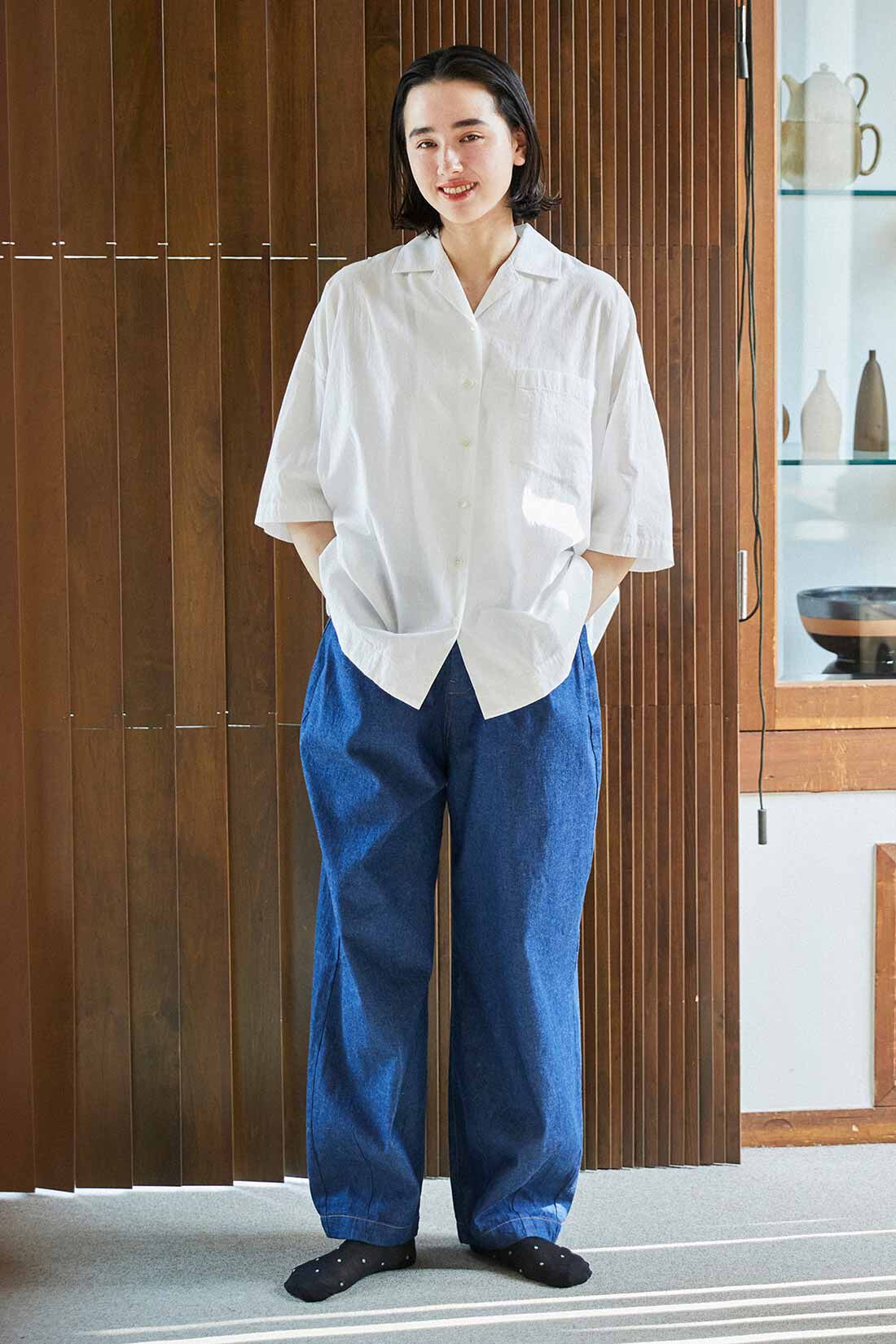 THREE FIFTY STANDARD 金子敦子さんと作った ひじが隠れる大人の白い開