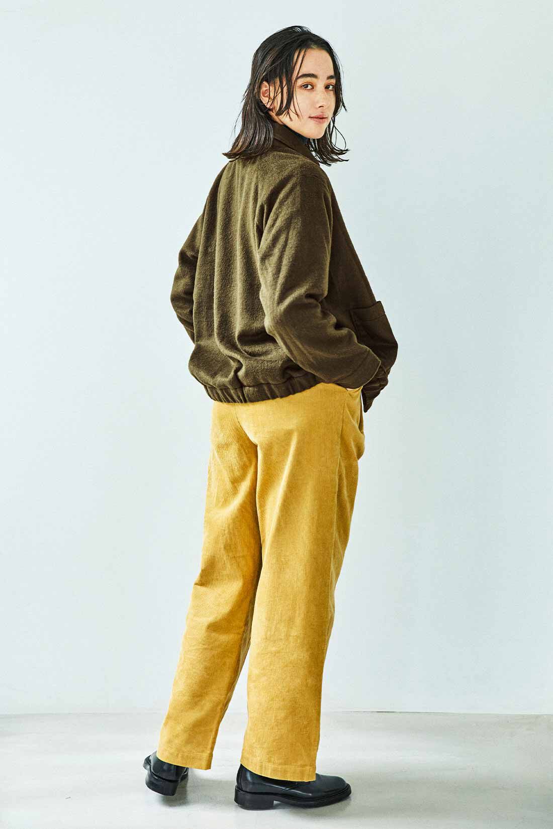 THREE FIFTY STANDARD シャギーブルゾン〈カーキ〉｜THREE FIFTY